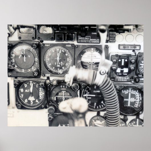 F-100 instrumentenpaneel poster (Voorkant)