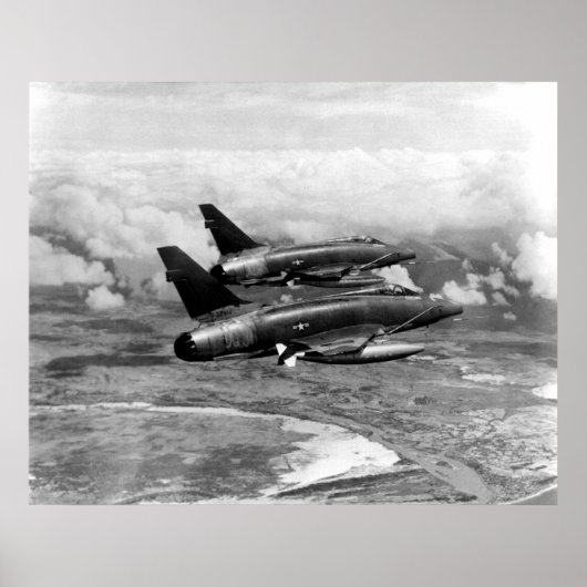 F-100 Super Sabel Poster (Voorkant)