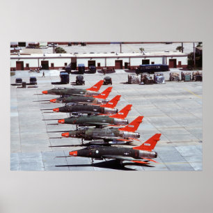 F-100 Super Sabels Poster