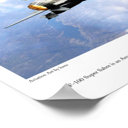 F-100 Super Saber Poster (Hoek)
