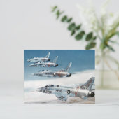 F-100 Super Sabers Briefkaart (Staand voorkant)
