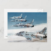 F-100 Super Sabers Briefkaart (Voorkant / Achterkant)