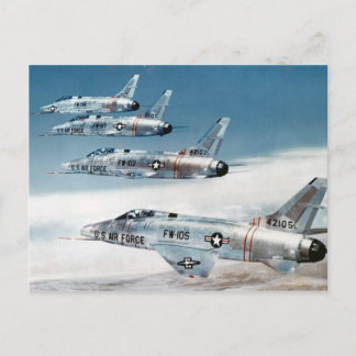 F-100 Super Sabers Briefkaart