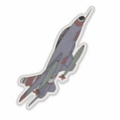 F-100 Super Sabre, Fighter Vliegtuig Sticker (Voorkant)