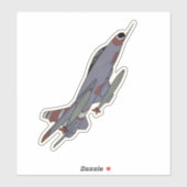 F-100 Super Sabre, Fighter Vliegtuig Sticker (Vel)