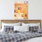 F.103v Open-air feast, uit een gedichtenboek, 1554 Canvas Afdruk (Insitu (Slaapkamer))