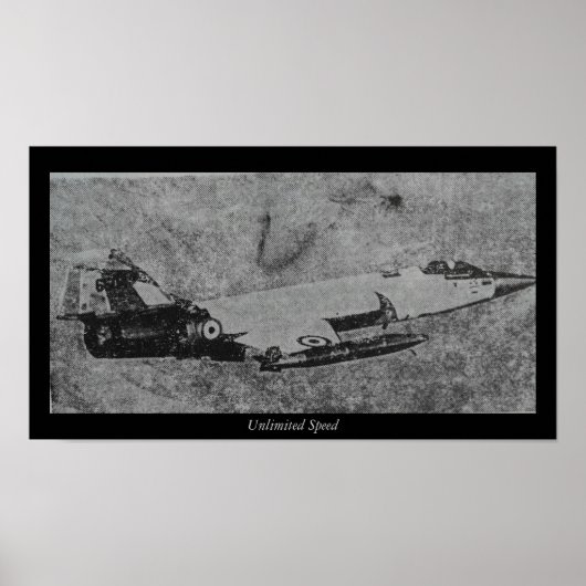 F-104 Oude foto van de jager Poster (Voorkant)