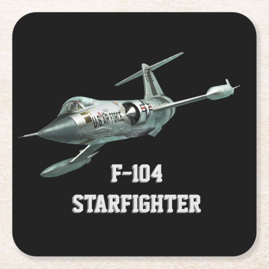 F-104 Starfighter ペーパーコースター Kartonnen Onderzetters (Voorkant)
