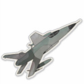 F-105 Thunderchief, Fighter-Bomber Vliegtuig Sticker (Voorkant)