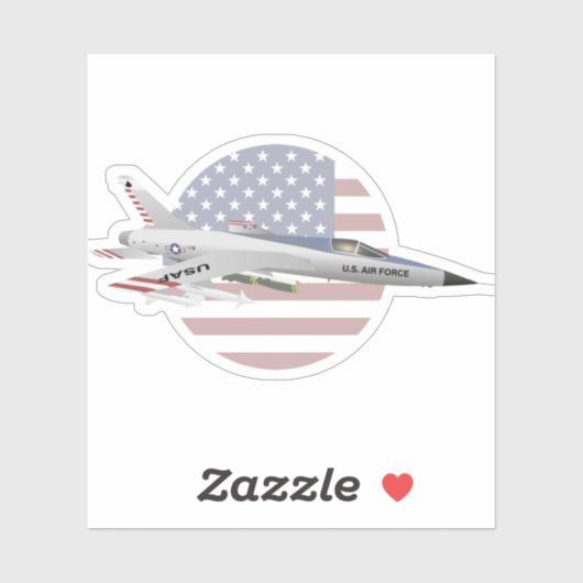 F-105 ThunderChief Militaire Vliegtuigen Sticker (Vel)