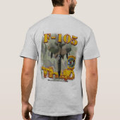 F-105 Weaselontwerp (lichtgekleurd) T-shirt (Achterkant)