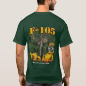 F-105 Wilde Weasel (donker shirt) T-shirt (Achterkant)