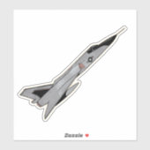 F-106 Delta Dart, Interceptor Vliegtuig Sticker (Vel)