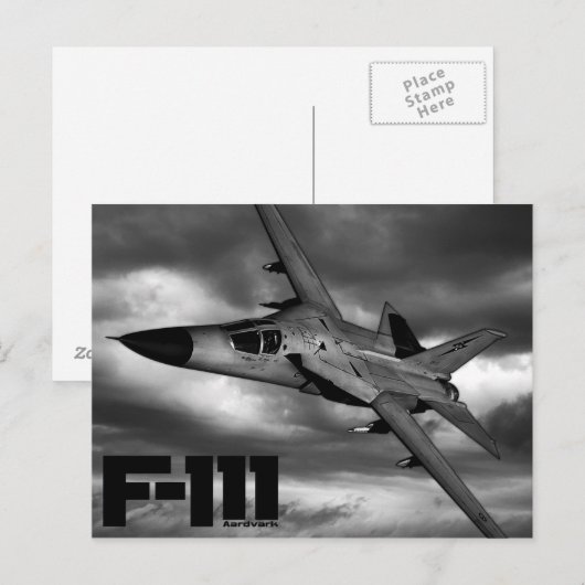 F-111 Aardvark Briefkaart (Voorkant / Achterkant)