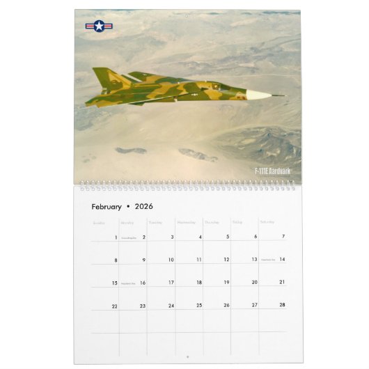 F-111 AARDVARK KALENDER (Feb 2026)