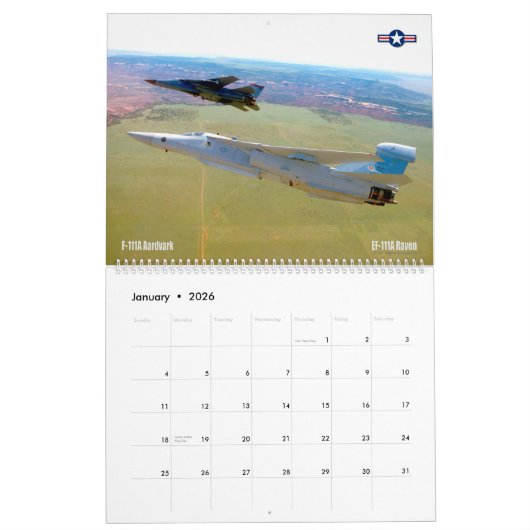 F-111 AARDVARK KALENDER (Jan 2026)