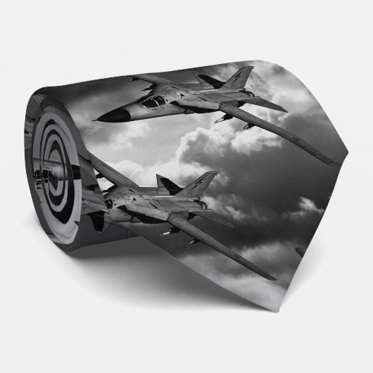 F-111 Aardvark Neckslijtage Stropdas (Opgerold)