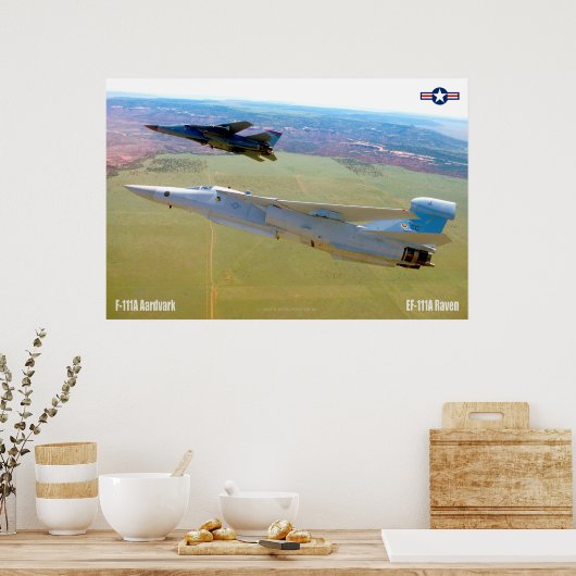 F-111A AARDVARK en EF-111A RAVEN Poster (Keuken)