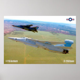 F-111A AARDVARK en EF-111A RAVEN Poster