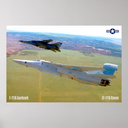 F-111A AARDVARK en EF-111A RAVEN Poster (Voorkant)