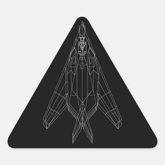 F-117 Driehoek Sticker (Voorkant)