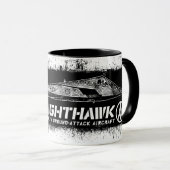 F-117 Nighthawk 11 oz Ringer Mok (Voorkant rechts)