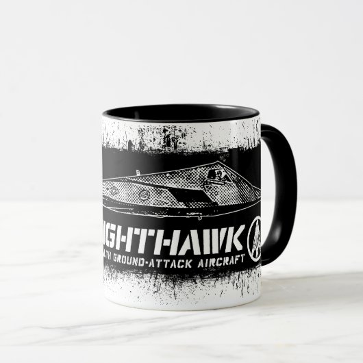 F-117 Nighthawk 11 oz Ringer Mok (Voorkant rechts)