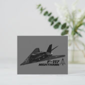 F-117 Nighthawk Briefkaart (Staand voorkant)