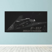 F-117 Nighthawk Canvas Afdruk (Insitu (Houten vloer))