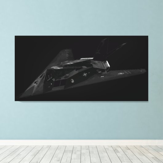 F-117 Nighthawk Canvas Afdruk (Insitu (Houten vloer))