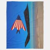 F-117 NIGHTHAWK FLEECE DEKEN (Voorkant)