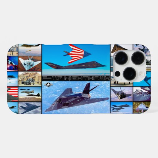 F-117 NIGHTHAWK MONTAGE iPhone HOESJE (Achterkant horizontaal)