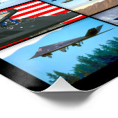 F-117 NIGHTHAWK "MONTAGE" PERFECT POSTER (Hoek)