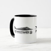 F-117 Nighthawk Ringer Koffie Mok (Voorkant links)