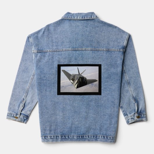 F-117 Nighthawk stealth bommenwerper Denim Jacket (Achterkant)