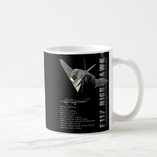 F-117 Nighthawk Stealth Fighter-spec Koffiemok (Rechts)