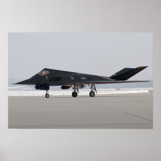 F-117 Nighthawk Stealth Fighter Vliegtuig Poster (Voorkant)