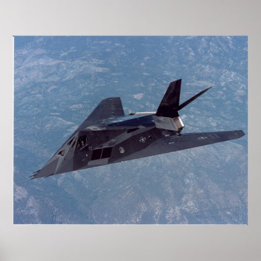 F-117 Nighthawk Stealth Fighter Vliegtuig Poster (Voorkant)