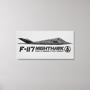 F-117 Nighthawk Stretched Canvas Print