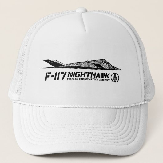 F-117 Nighthawk Trucker Hoed Trucker Pet (Voorkant)
