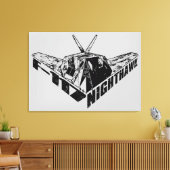 F-117 Nighthawk Verpakt Canvas Afdruk (Insitu (Woonkamer))