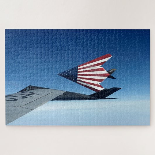 F-117 Nighthawks boven vrijheid Legpuzzel (Horizontaal)
