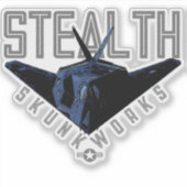 F-117 STEALTH BOMMENWERPER STICKER (Voorkant)