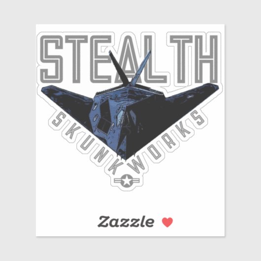 F-117 STEALTH BOMMENWERPER STICKER (Vel)