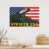 F-117 Stealth USA Poster (Keuken)