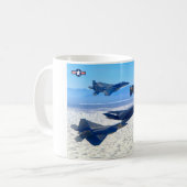 F-117A NIGHTHAWK - F-4 F-15 F-22 KOFFIEMOK (Voorkant links)