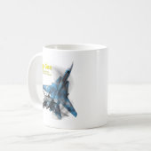 F-14 Bovenste Pistool van tomcat Koffiemok (Voorkant links)