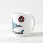 F-14 Bovenste Pistool van tomcat Koffiemok (Voorkant rechts)