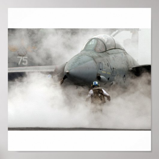 F-14 in smoke poster (Voorkant)