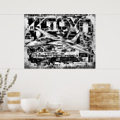 F-14 Poster van tomatingpapier (matte) (Keuken)
